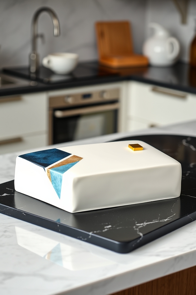 business card replica cake