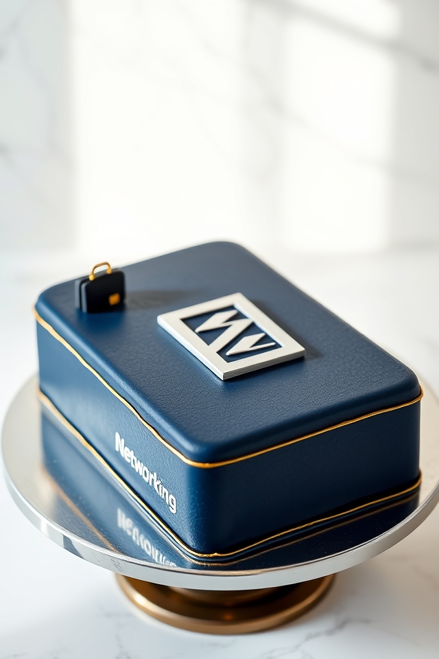 business card shaped cake