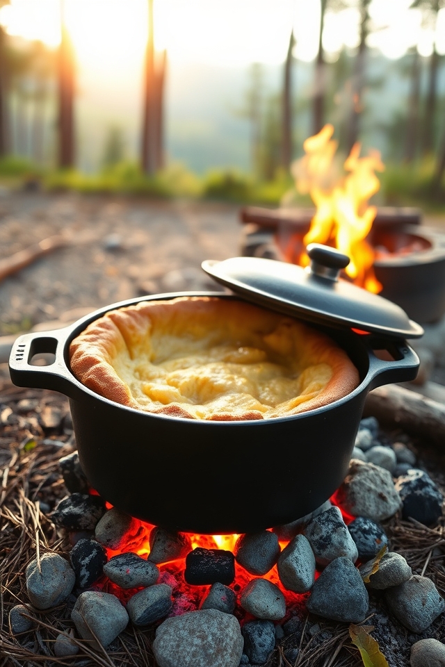campfire apple dump cake