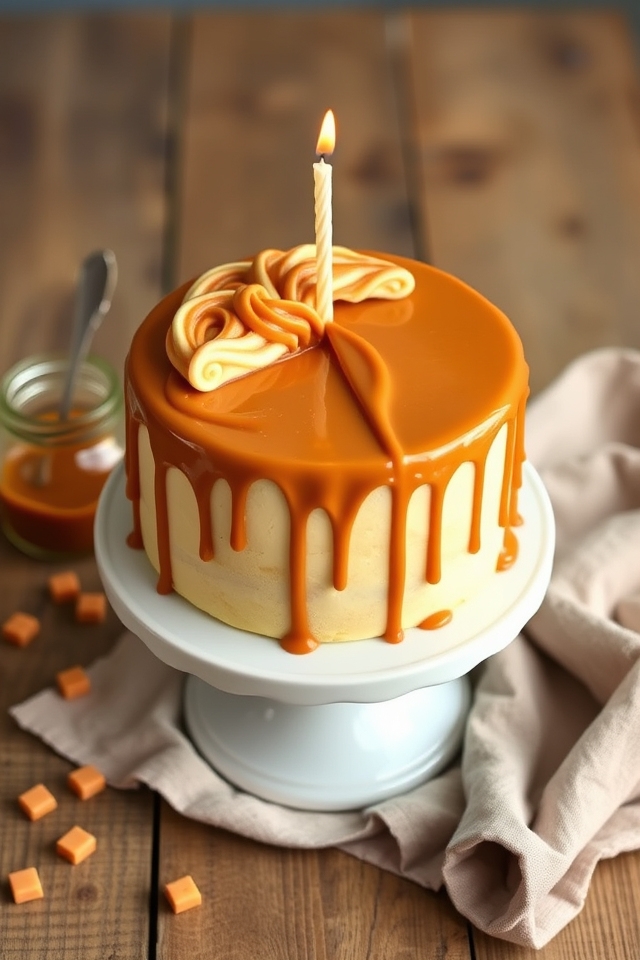 caramel swirl birthday delight