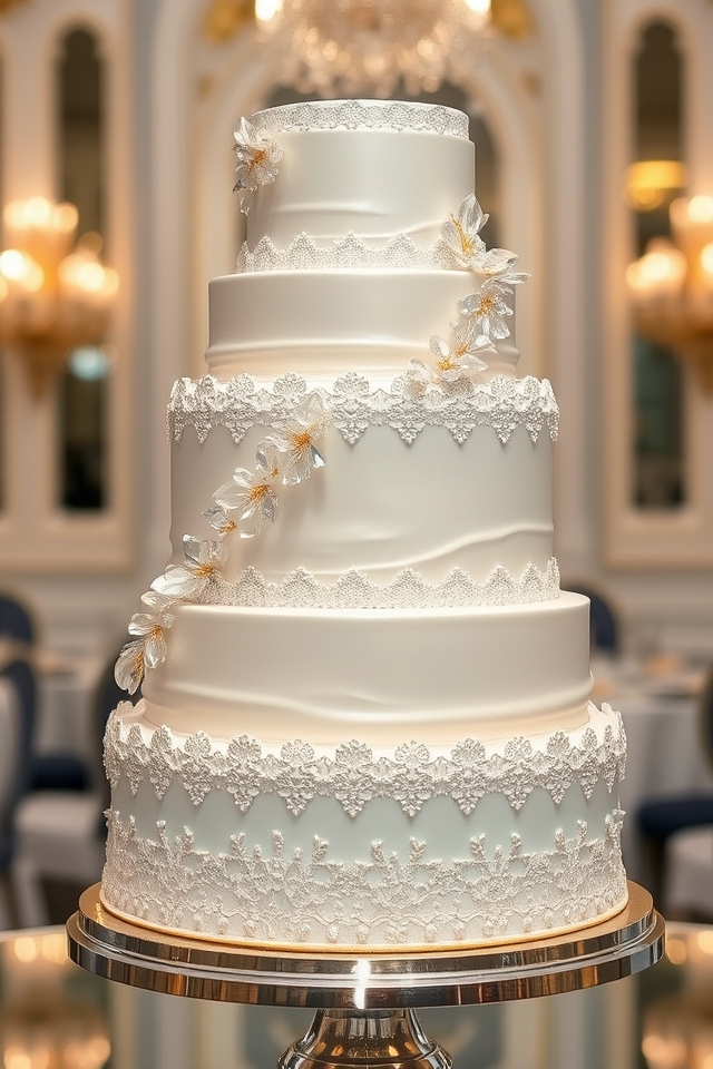 cascading crystals shimmering luxury