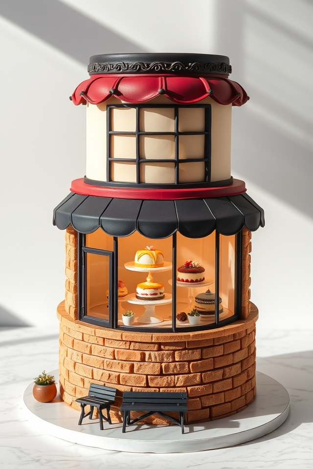 charming bakery storefront facade