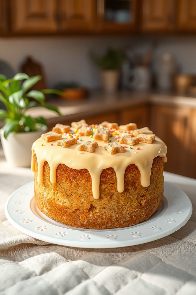 cheesy canine birthday cake