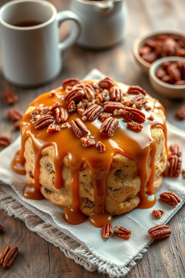 chewy caramel pecan delight