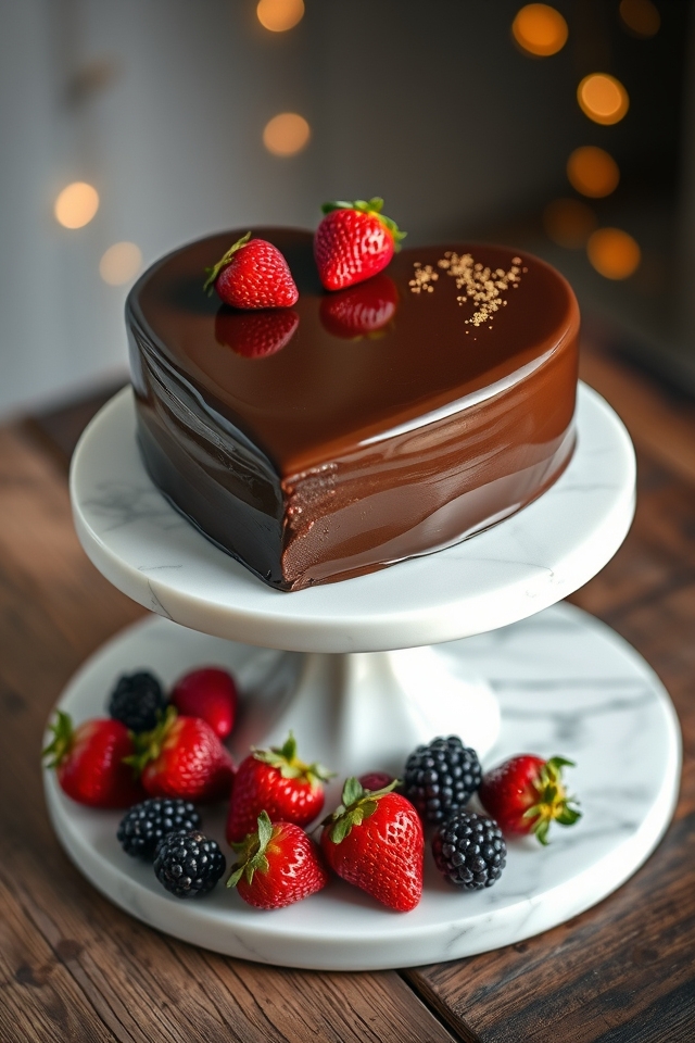 chocolate ganache heart delight