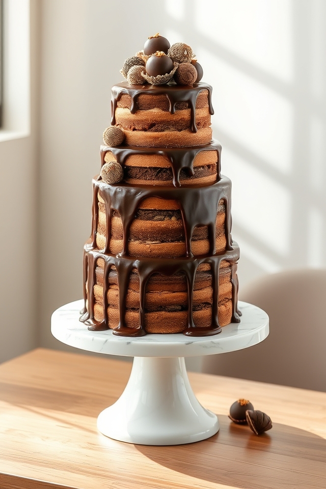 chocolate truffle tower bliss