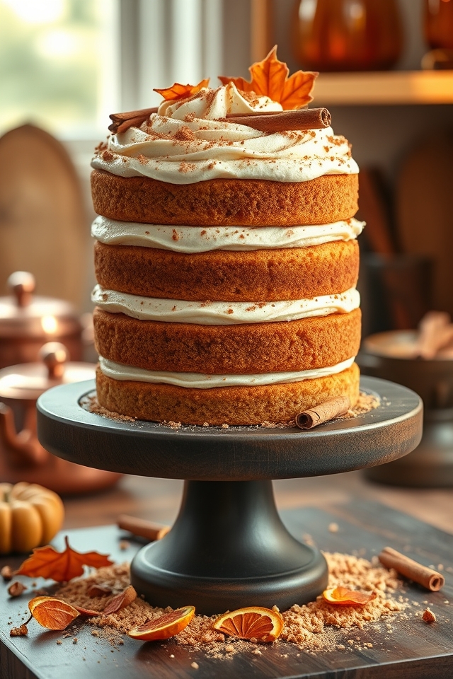 cinnamon spiced graham layers