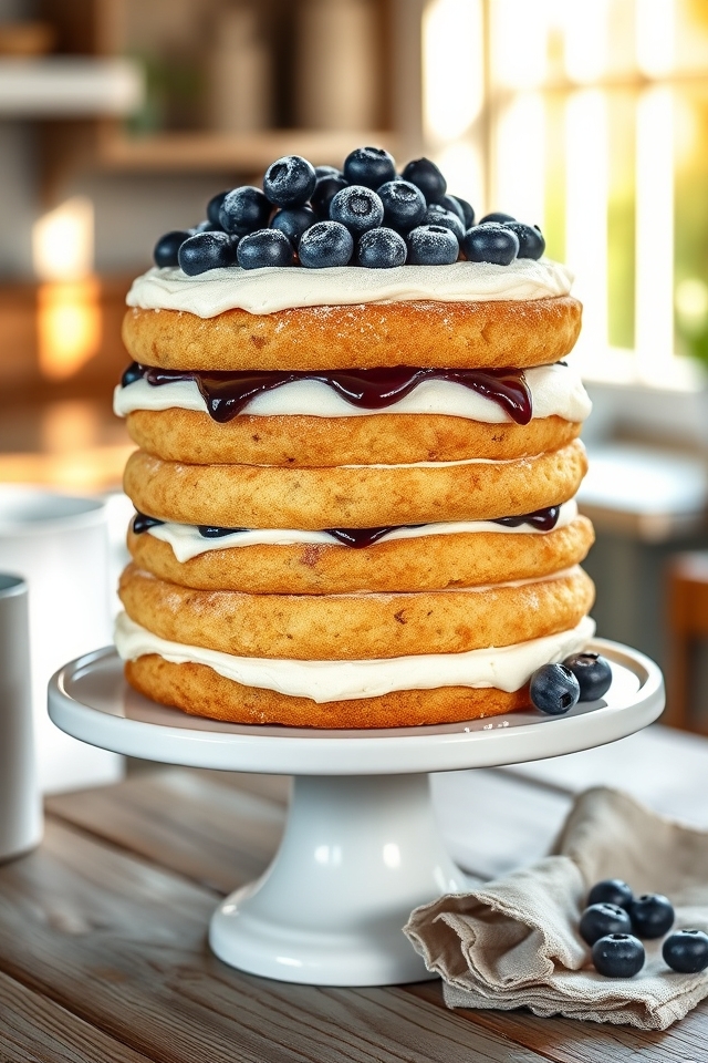 classic blueberry layer delight