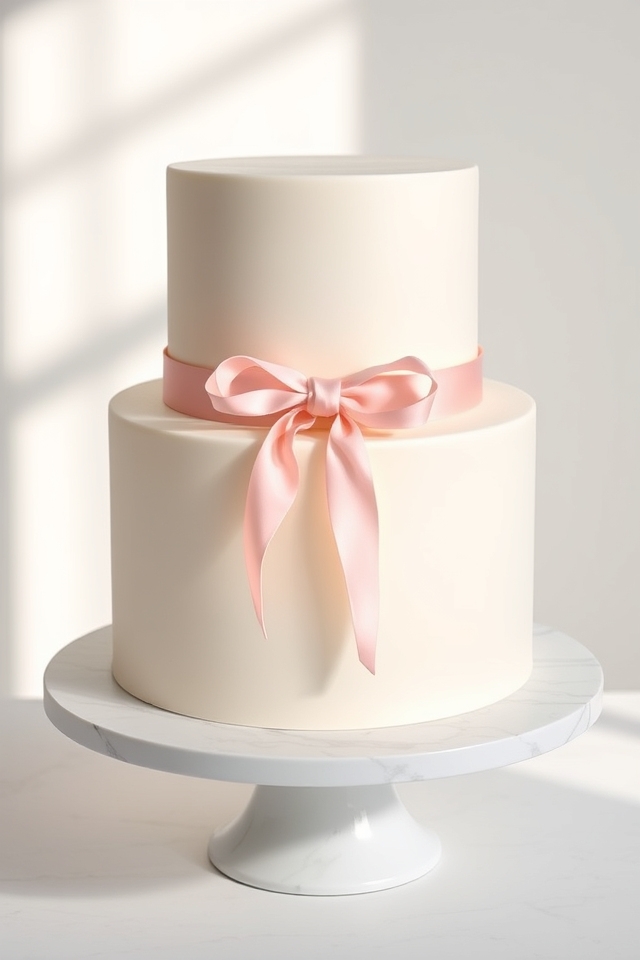 classic fondant ribbon wrap