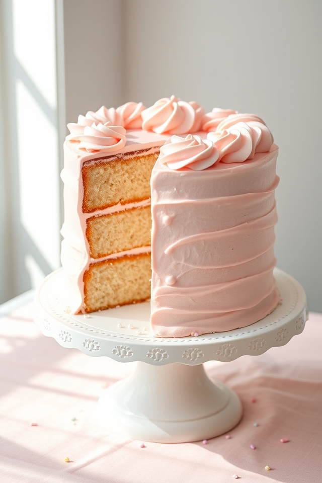 classic pink buttercream delight