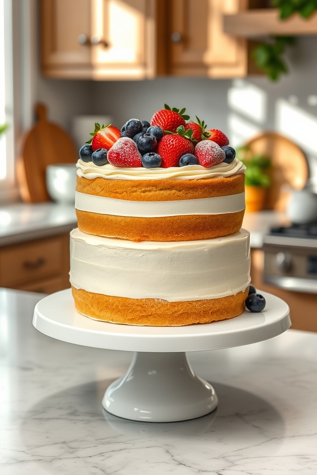 classic two layer vanilla delight