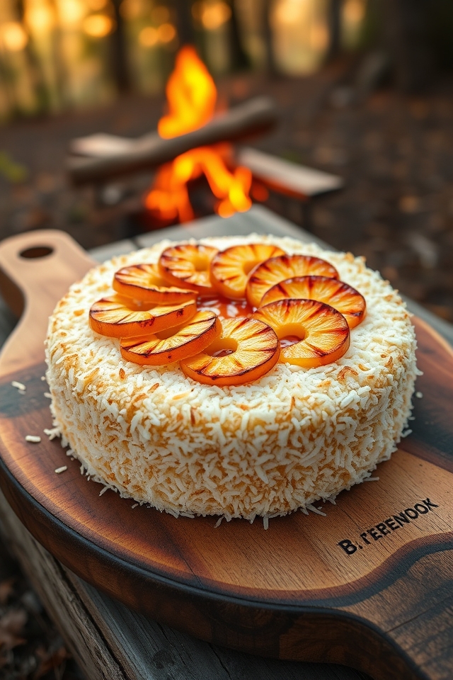coconut grilled pineapple delight