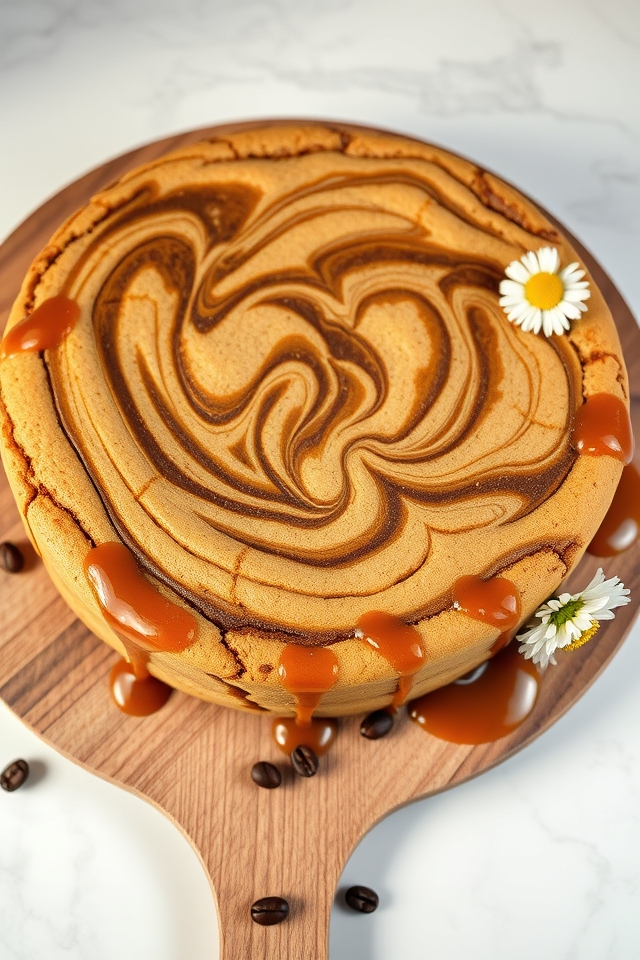 coffee caramel swirl cake