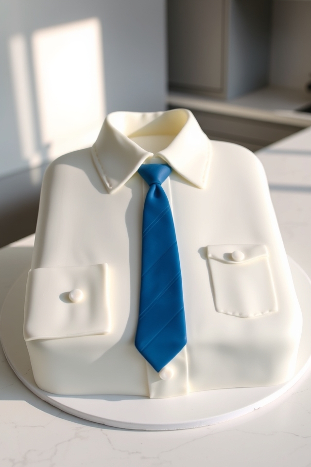 collared shirt with tie