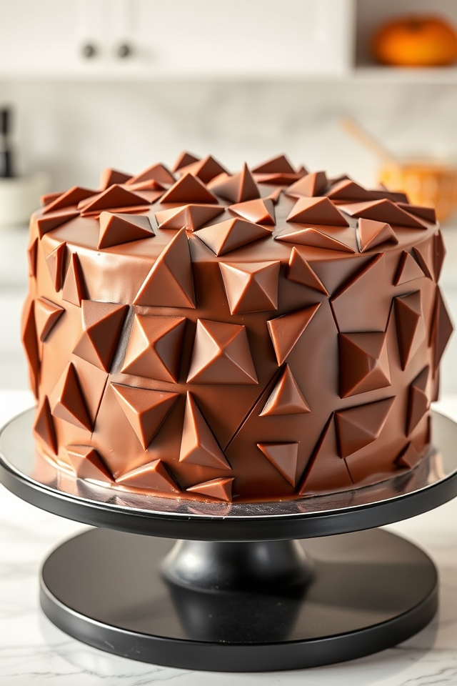 creamy geometric chocolate wonder