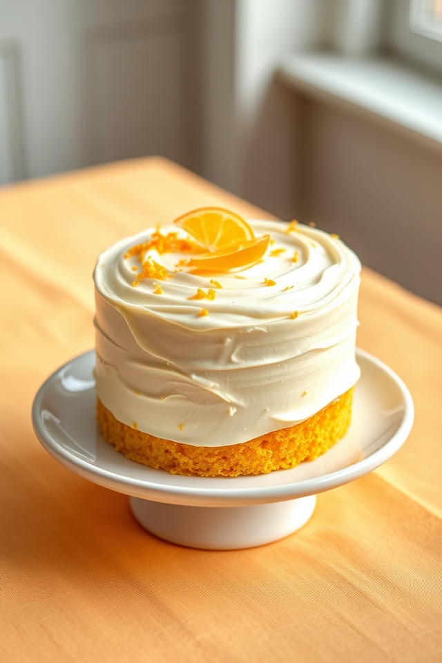 creamy vanilla orange cake