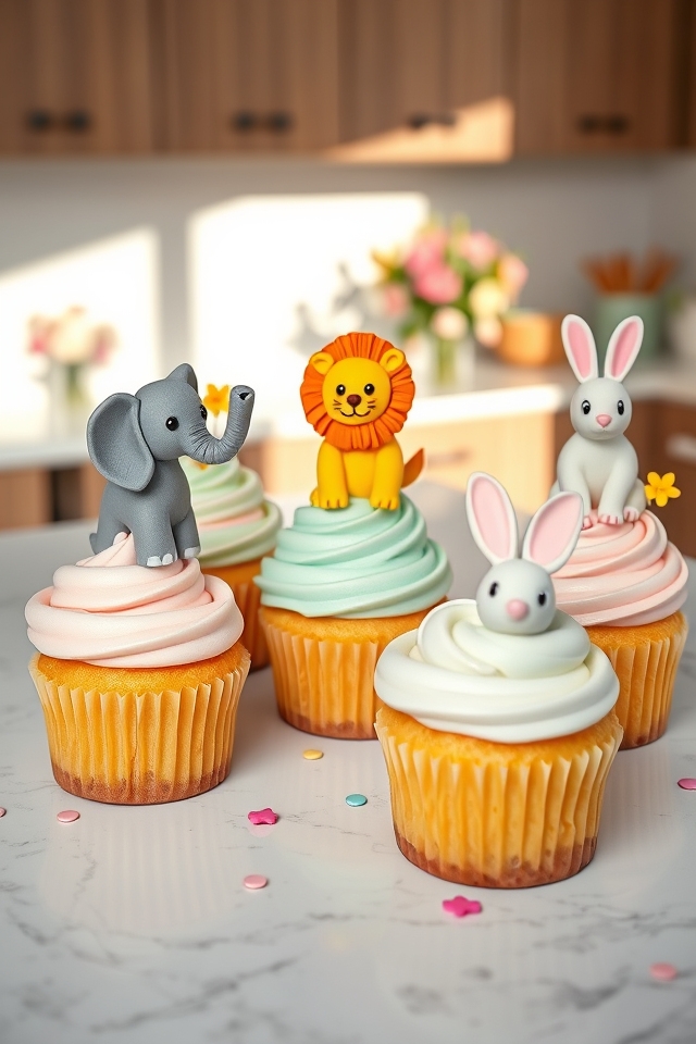 cute fondant animal toppers