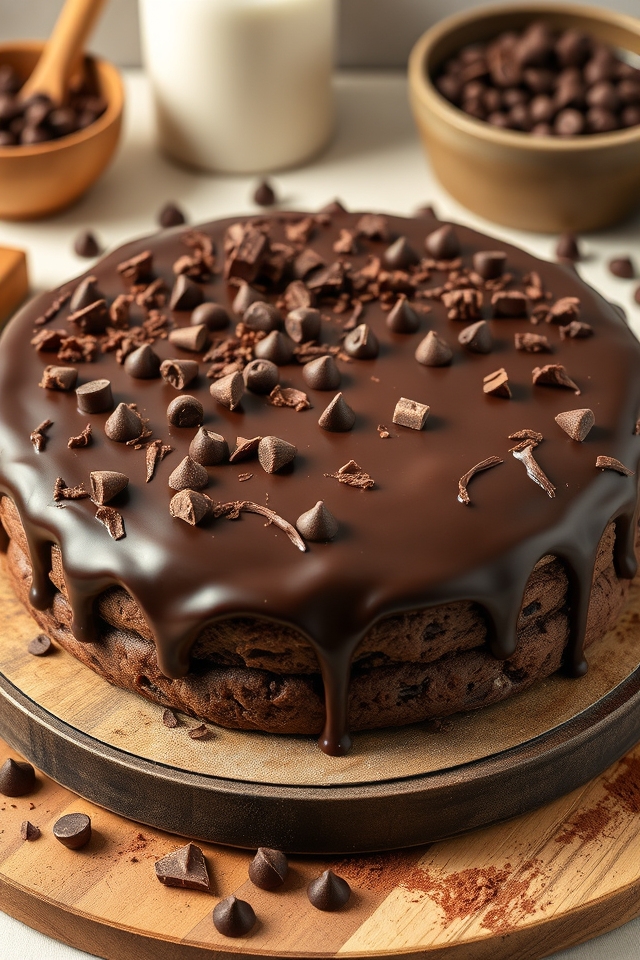 decadent chocolate cookie cake
