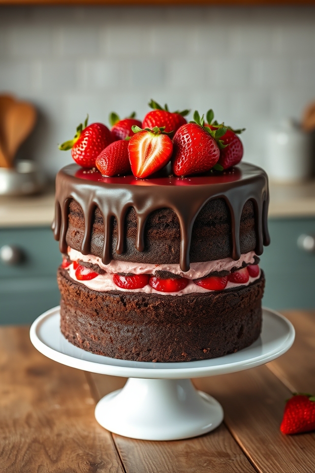 decadent chocolate strawberry indulgence