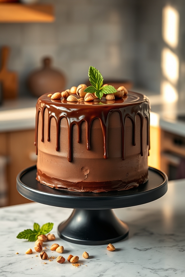 decadent hazelnut chocolate ganache