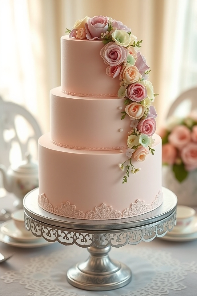 delicate pastel floral elegance