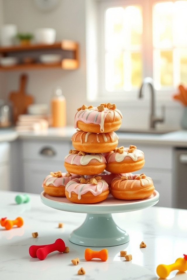 delightful dog safe donut display