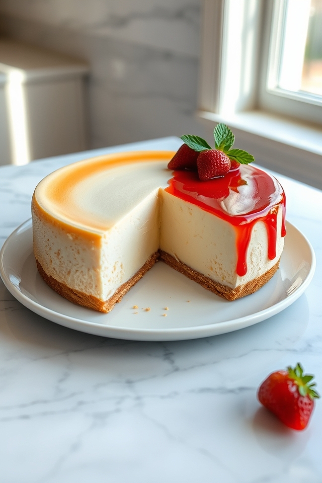 dense velvety tangy cheesecake