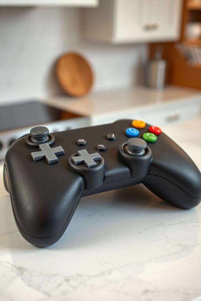 detailed game controller cake