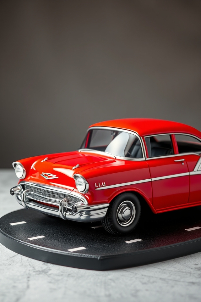 detailed vintage car cake