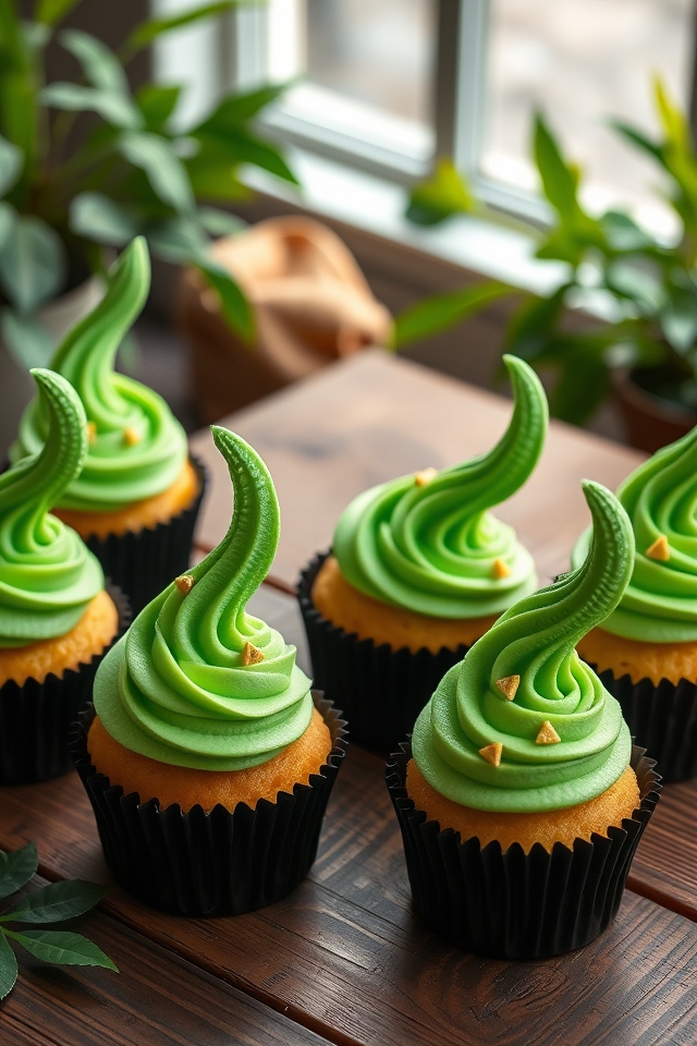 diplodocus tail frosting decorations