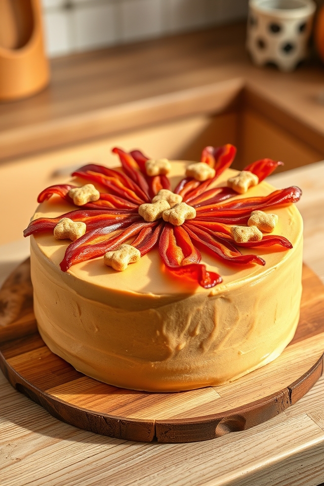 dog friendly bacon birthday cake