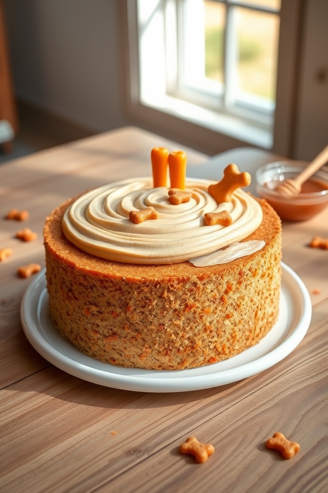 dog friendly carrot crunch cake