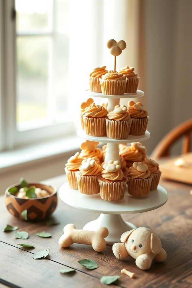 dog friendly cupcake tower