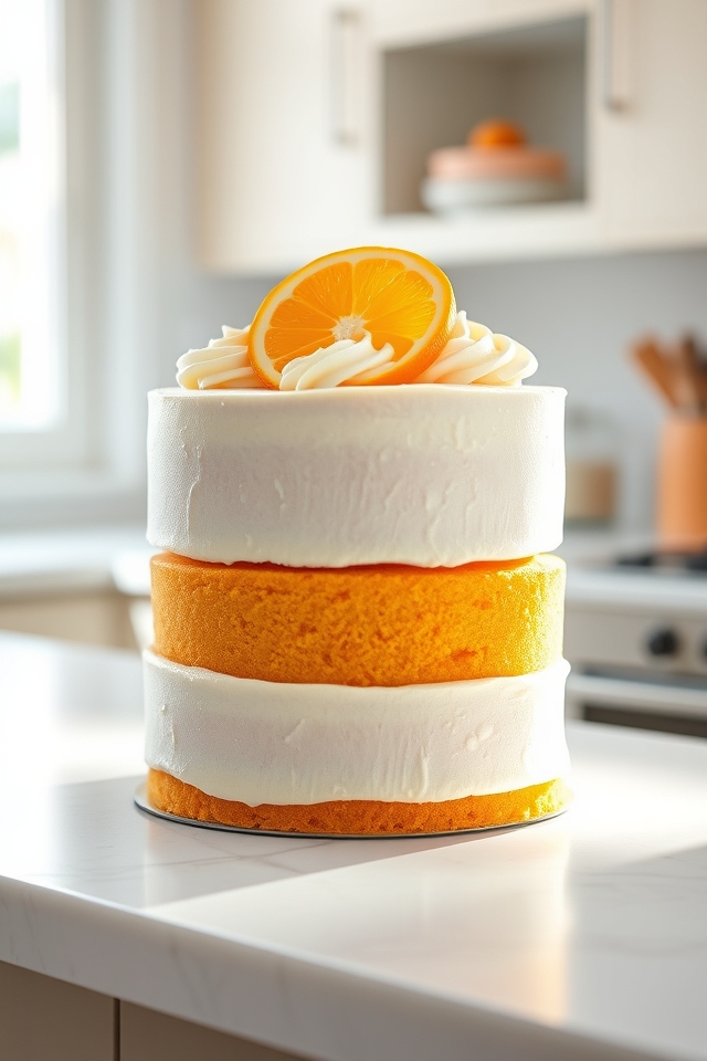 double layer orange creamsicle