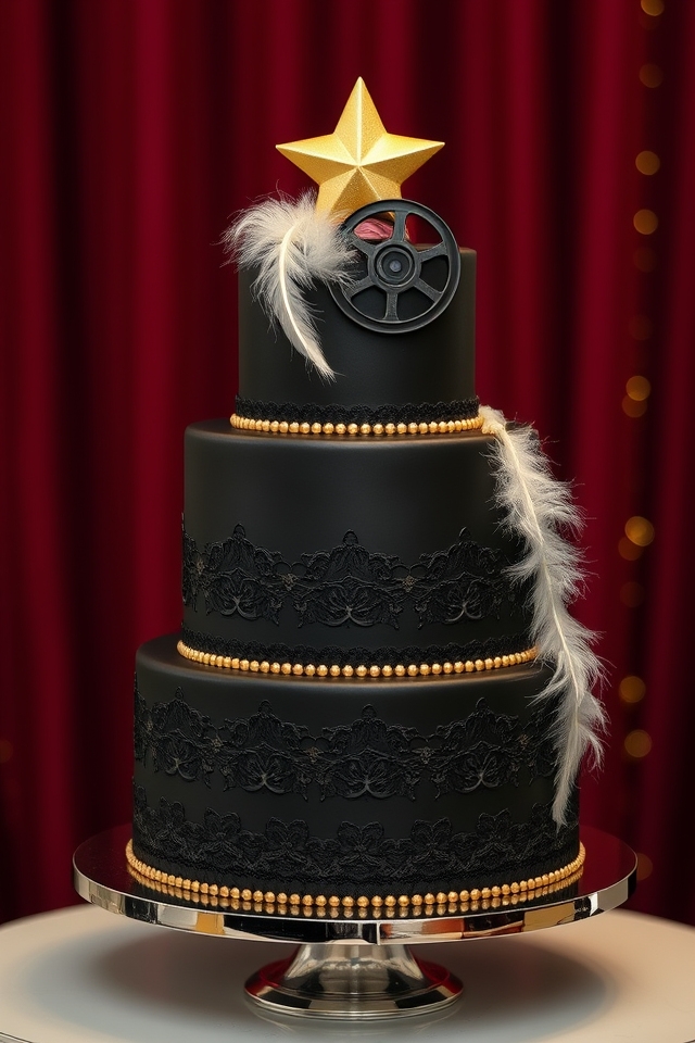 dramatic vintage hollywood glam