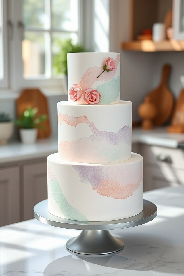dreamy artistic watercolor finishes