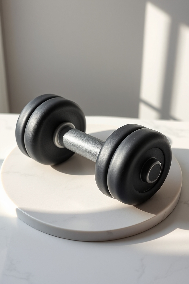 dumbbell shaped fitness cake design