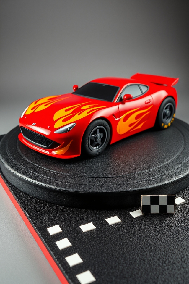 dynamic drag racer cake