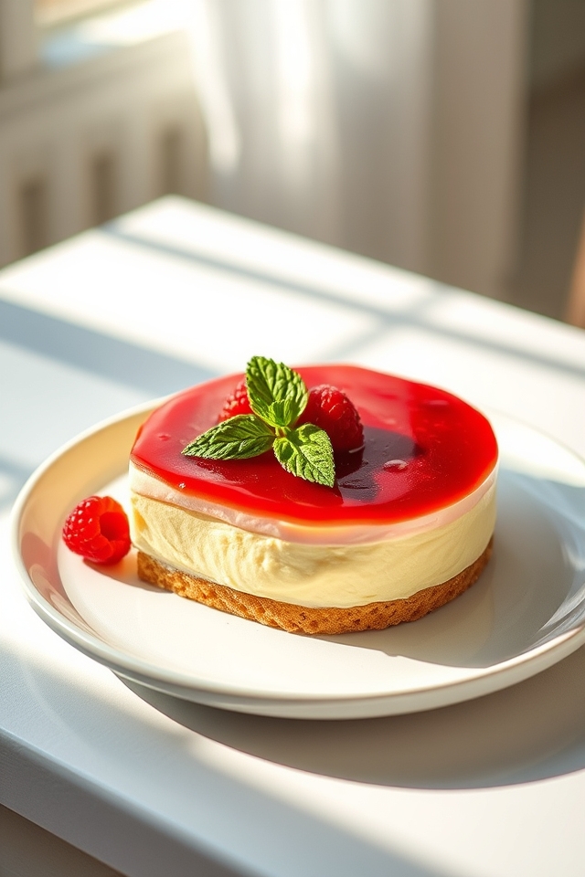 easy no bake lemon raspberry