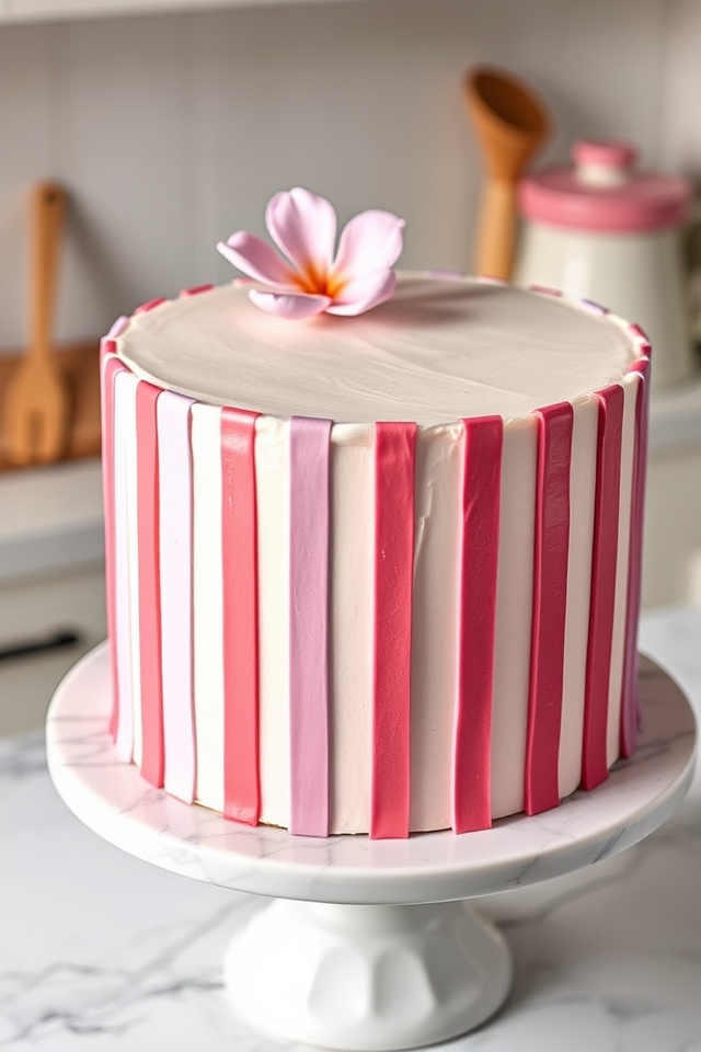 easy striped icing technique