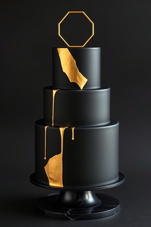 edgy black and gold designs