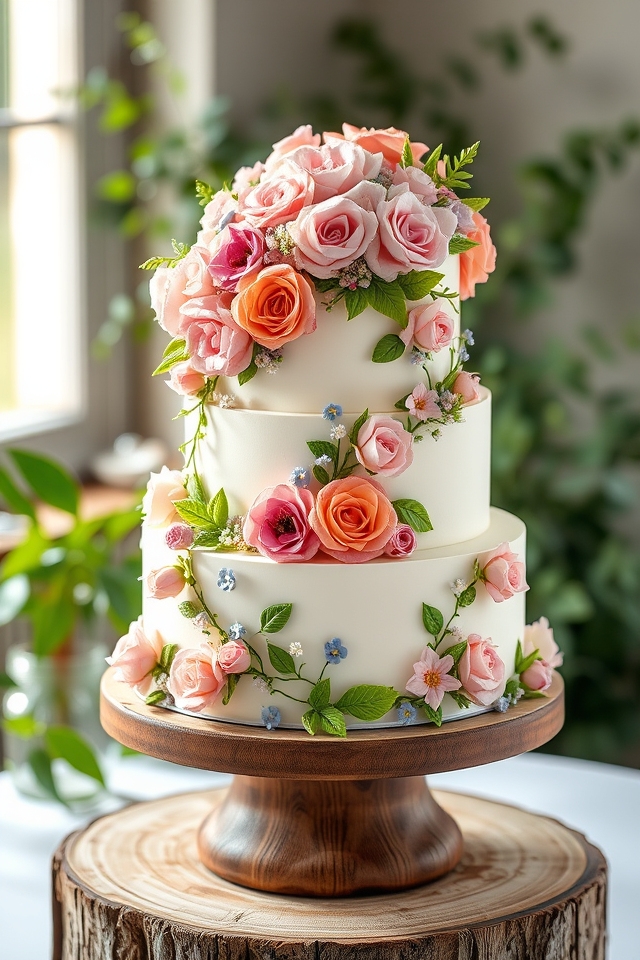 edible floral art cakes