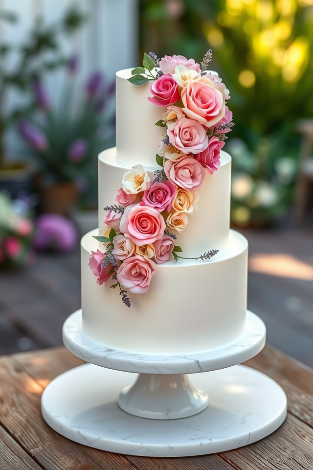 edible floral wedding cakes