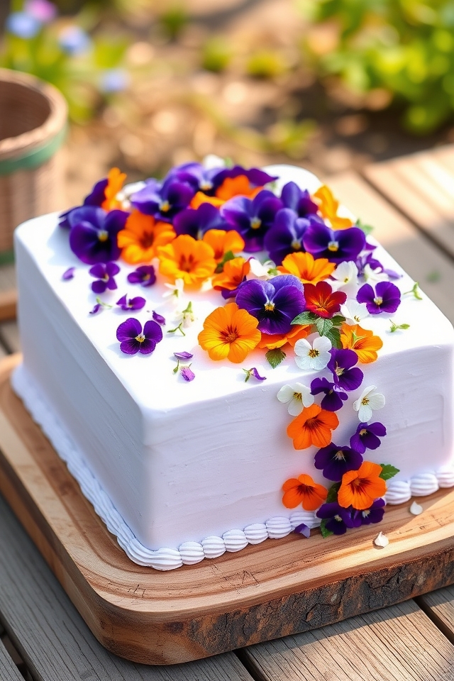 edible flower topper delight