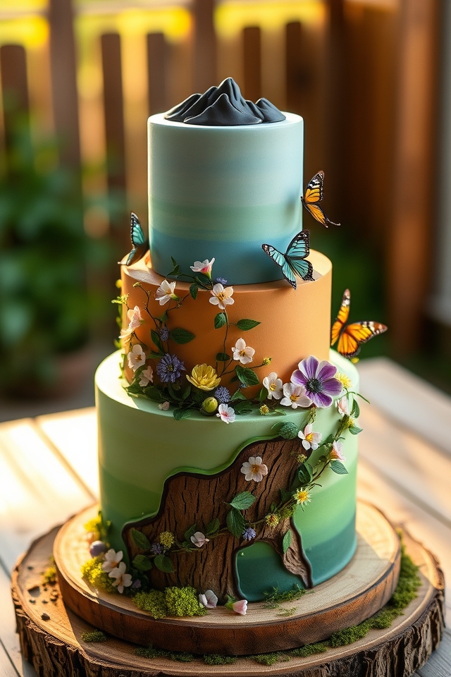 edible flowers cascading greenery