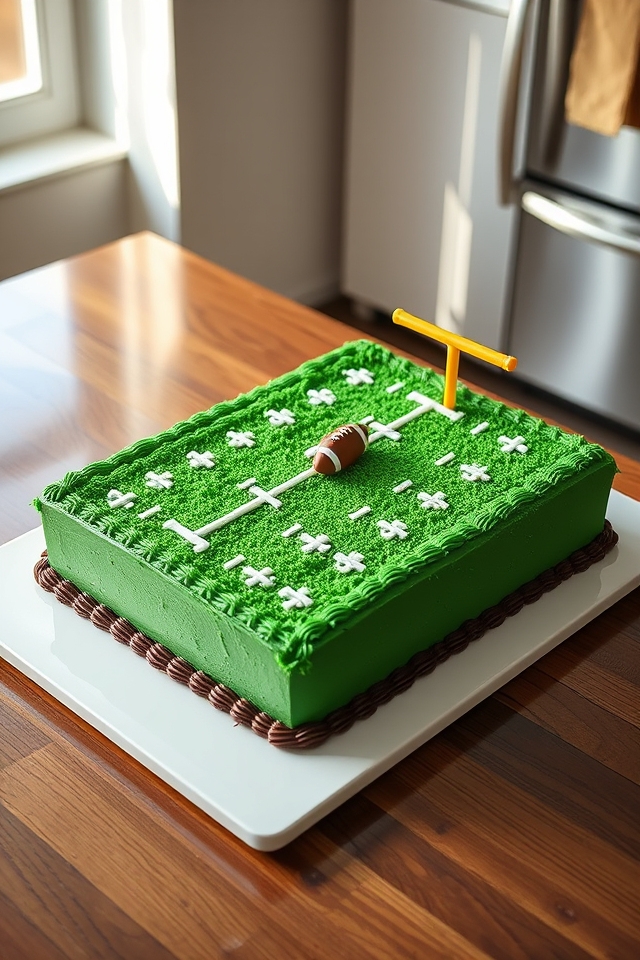 edible football field surprise