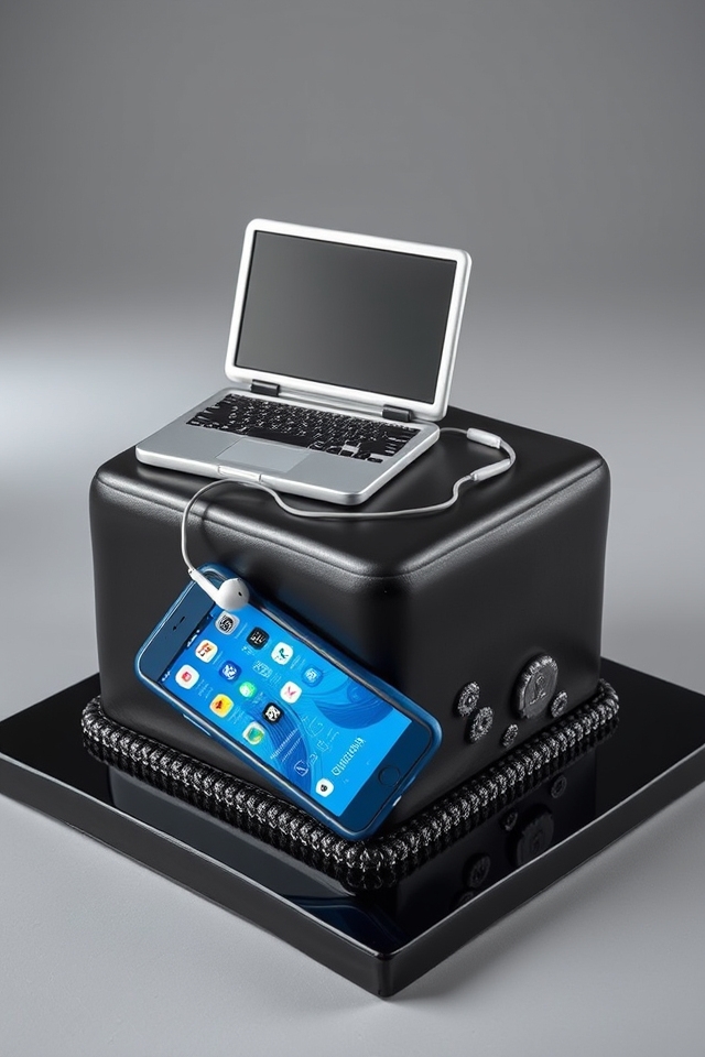 edible gadget fondant cake