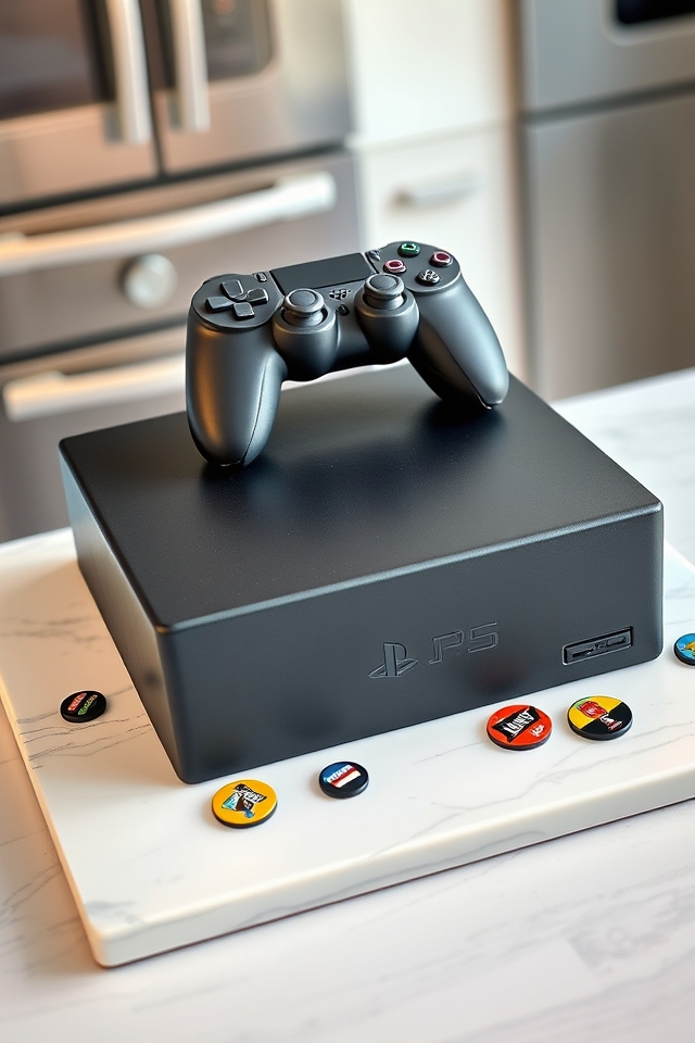 edible gaming console cake