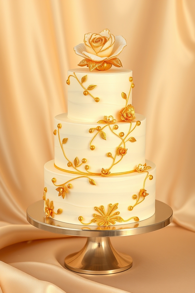 edible gold buttercream masterpiece