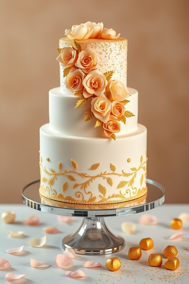 edible gold glitter accents